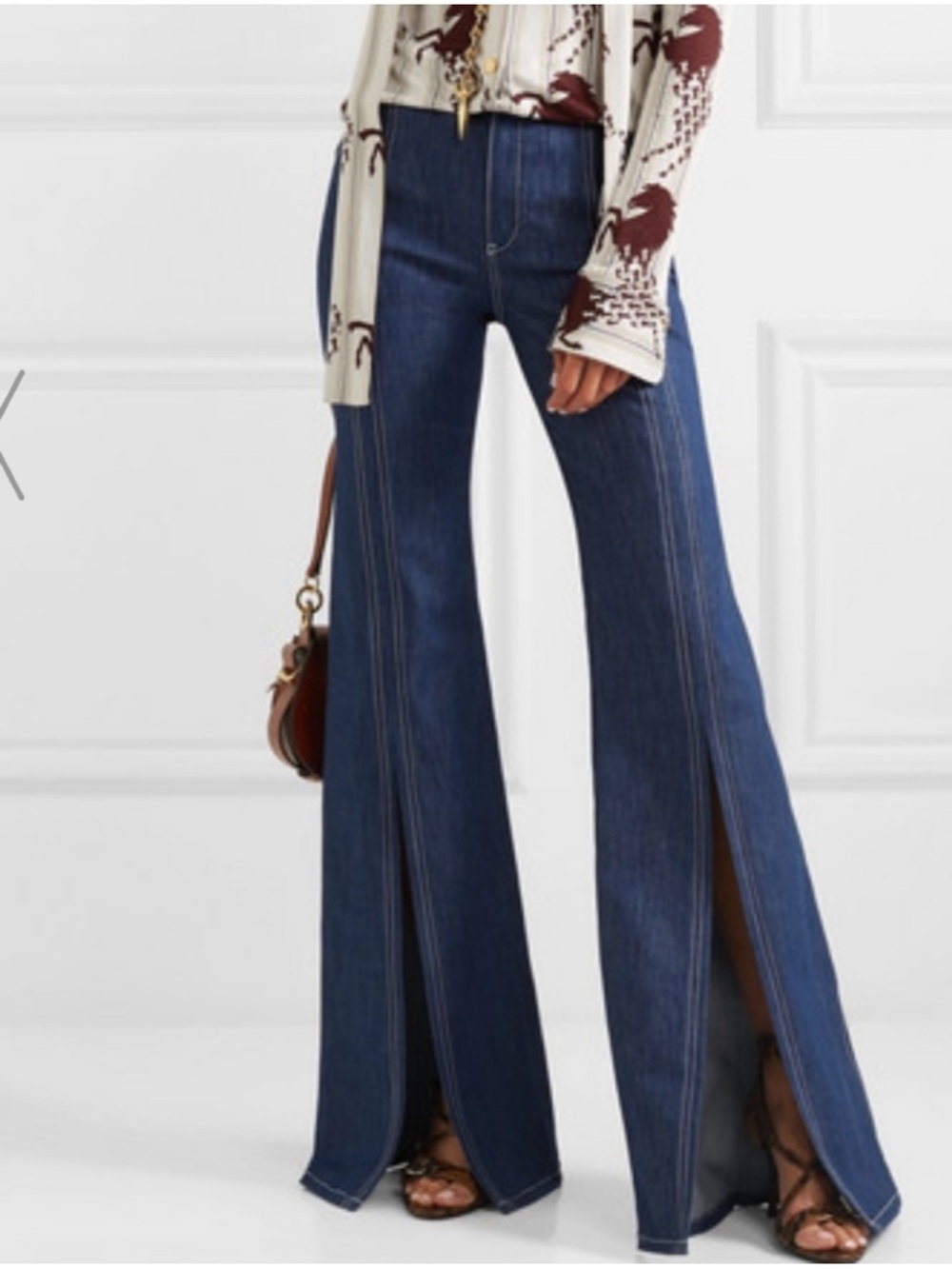 Chloe Wide Split Leg Jean 38